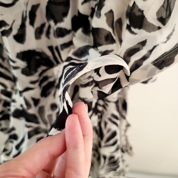 ALEXIS x Target Botanical One Shoulder Ruffle Maxi Dress Asymmetrical Size M - Picture 4 of 13